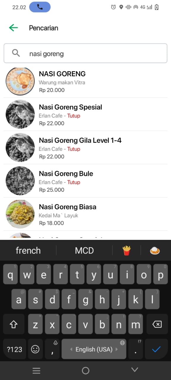 Aplikasi Pemesanan online